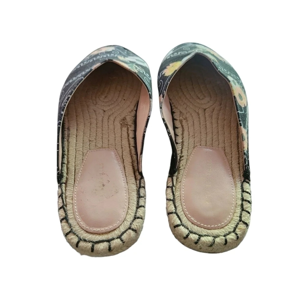 EUC ANTHROPOLOGIE AVEC LES FILLES WOMEN'S BLACK POPPY VAL SLIDE ON SZ9